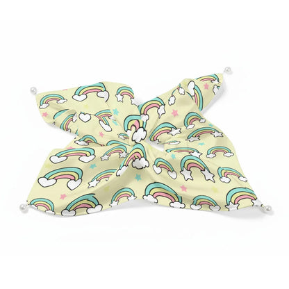 Pastel Rainbow Satin Scrunchie - Puppy's Aesthetics