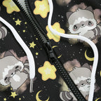 Celestial Raccoon Zip Up Hoodie