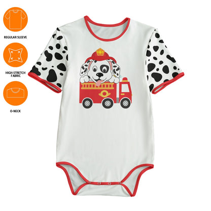 Dalmatian Firetruck Adult Unisex Onesie