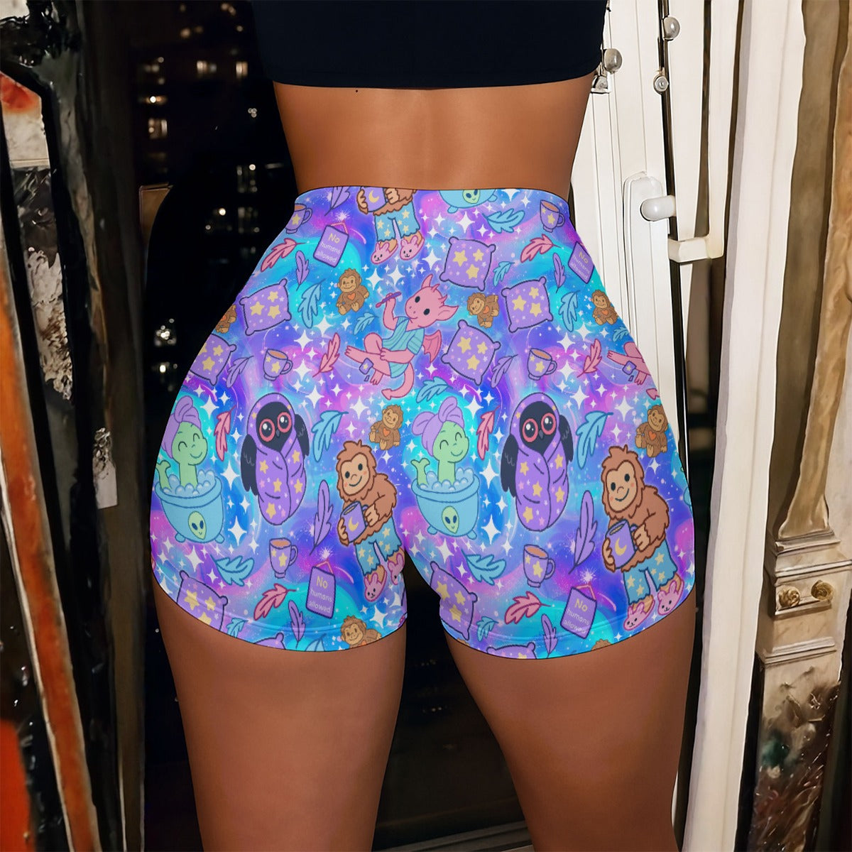 Cryptid Slumber Party Booty Shorts