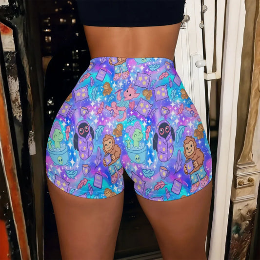Cryptid Slumber Party Booty Shorts - Puppy's Aesthetics