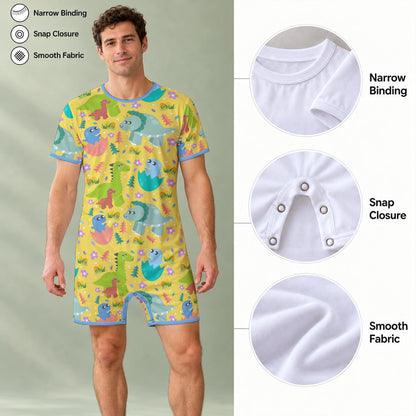 Dino Daydreams Play Snap Romper