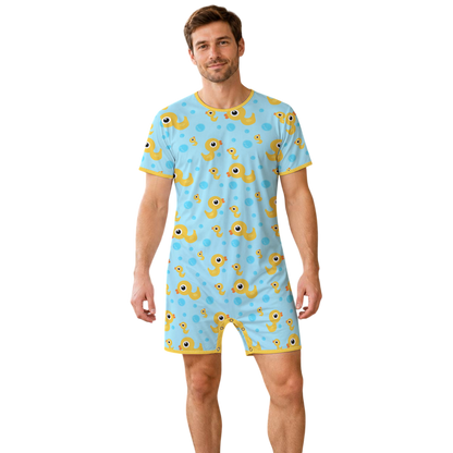 Ducky Bubble Bath Play Snap Romper