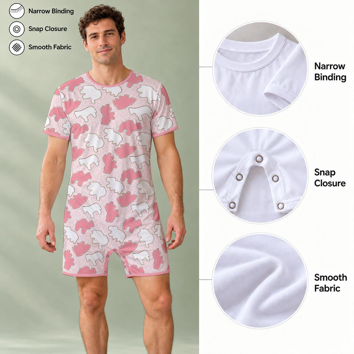 Frosted Animal Cookies Play Snap Romper