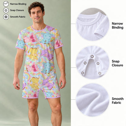 Rainbow Moobaby Play Snap Romper