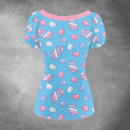 Candy Marshmallow Sweet Charm Blouse