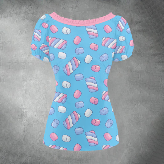Candy Marshmallow Sweet Charm Blouse