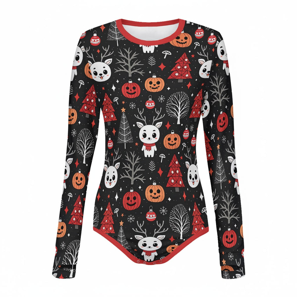 Gothic Christmas Long Sleeve CuddleSuit