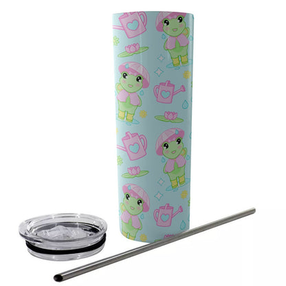 Rainy Day Froggy Skinny Tumbler