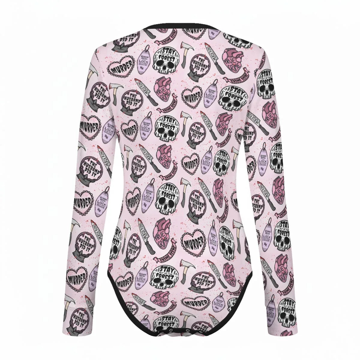 True Crime Cutie Long Sleeve CuddleSuit - Puppy's Aesthetics