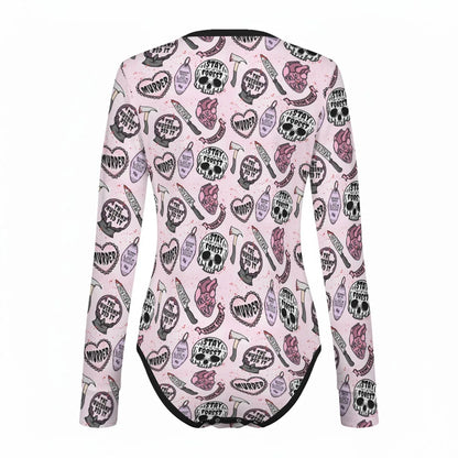 True Crime Cutie Long Sleeve CuddleSuit - Puppy's Aesthetics