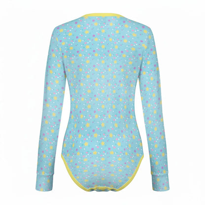 Dreamy Stars Long Sleeve CuddleSuit - Puppy's Aesthetics
