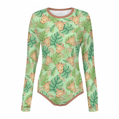 Lil Giraffe Long Sleeve CuddleSuit - Puppy's Aesthetics