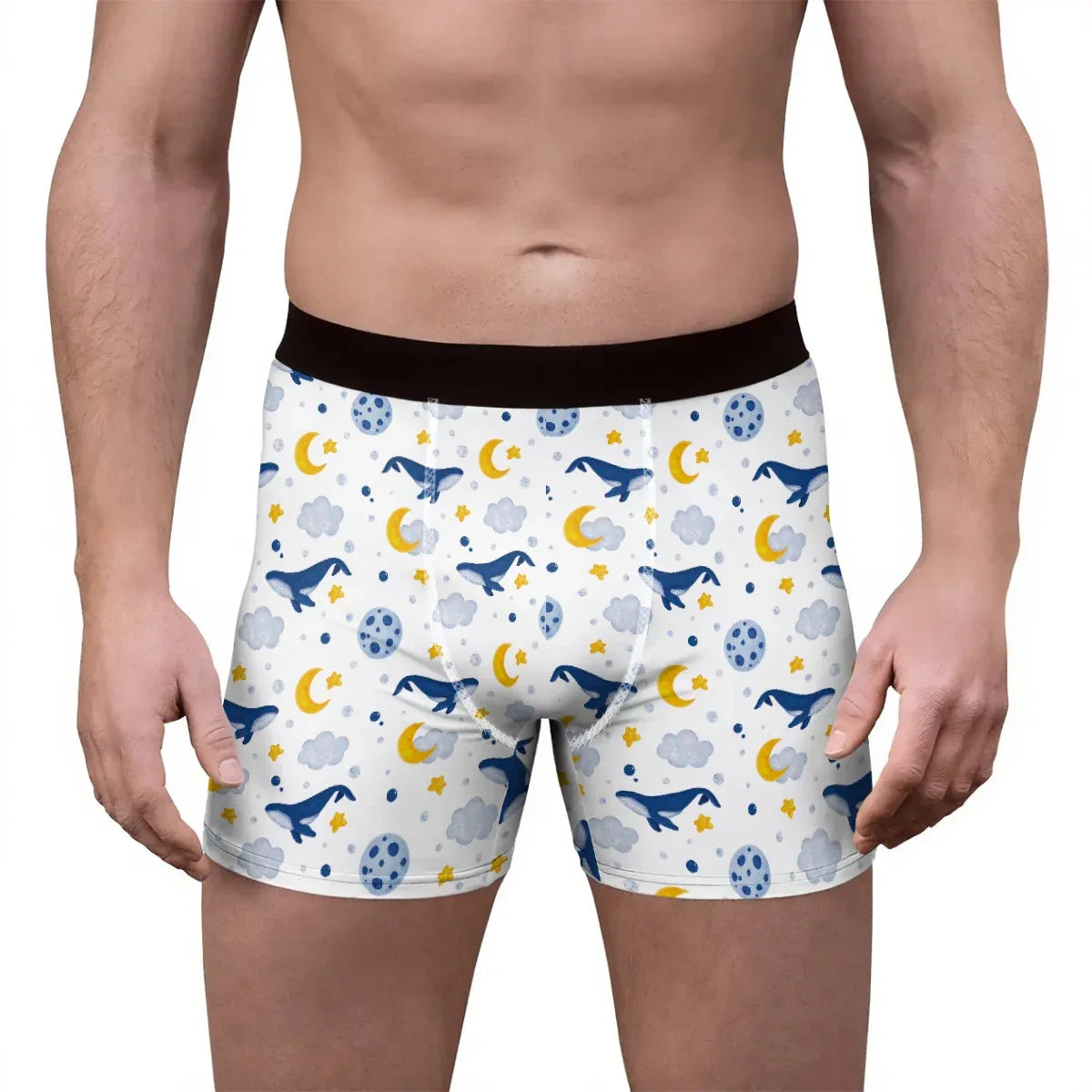 Sleepy Whale Dreams Stretch Boxer Briefs - Puppy's Aesthetics