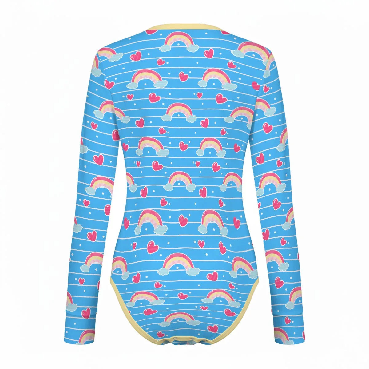 Rainbow Wishes Long Sleeve CuddleSuit - Puppy's Aesthetics