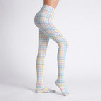 Pretty Unicorn Plaid Stretch Tights
