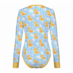 Bubble Duckies Long Sleeve CuddleSuit