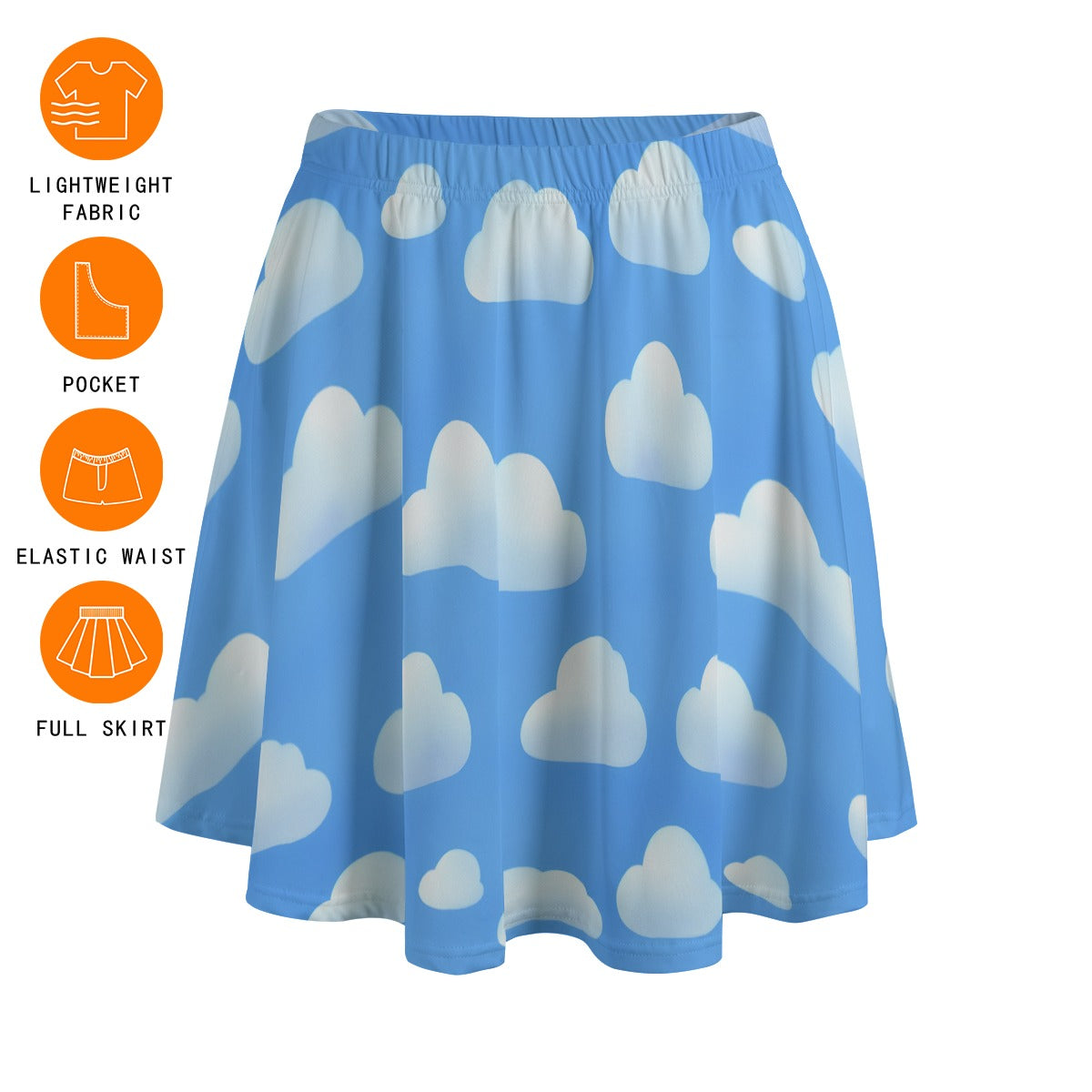 Dreamy Skies Play Skirt - Puppy's Aesthetics