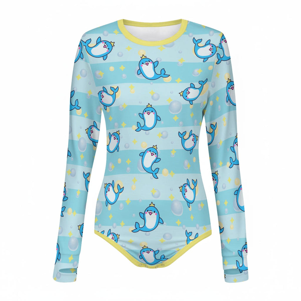 Royal Splash Long Sleeve CuddleSuit