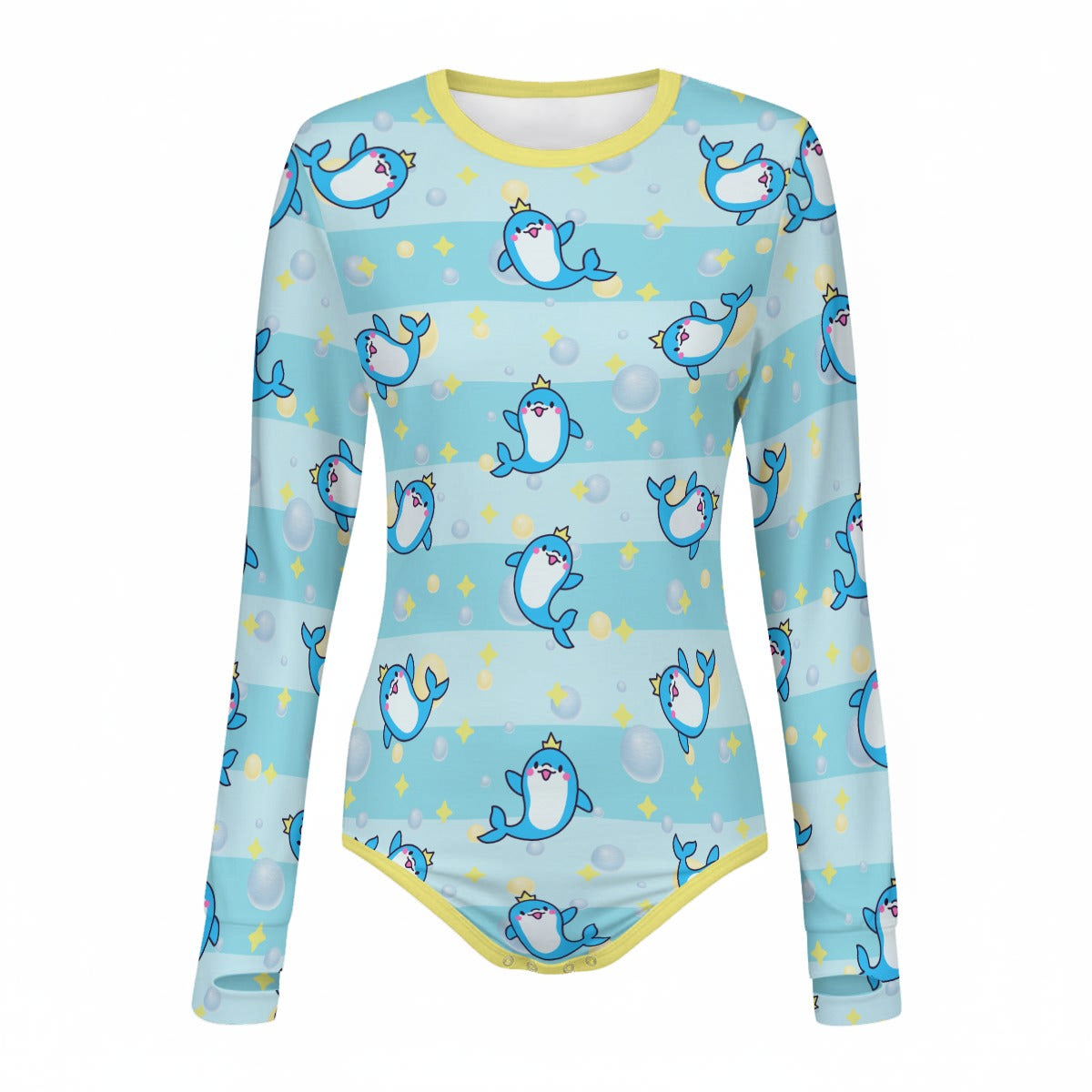 Royal Splash Long Sleeve CuddleSuit