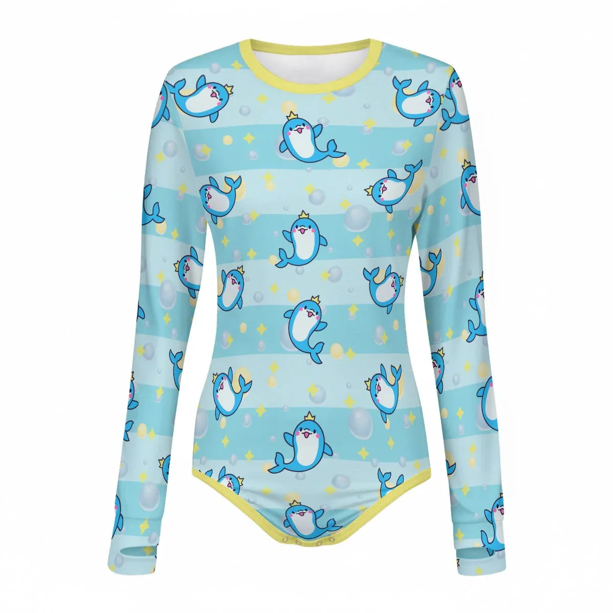 Royal Splash Long Sleeve CuddleSuit - Puppy's Aesthetics
