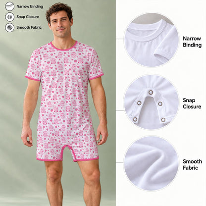 Moo Moo Sweetheart Play Snap Romper