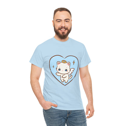Adorable Angel Kitty Play Tee - Puppy's Aesthetics