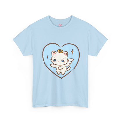 Adorable Angel Kitty Play Tee - Puppy's Aesthetics