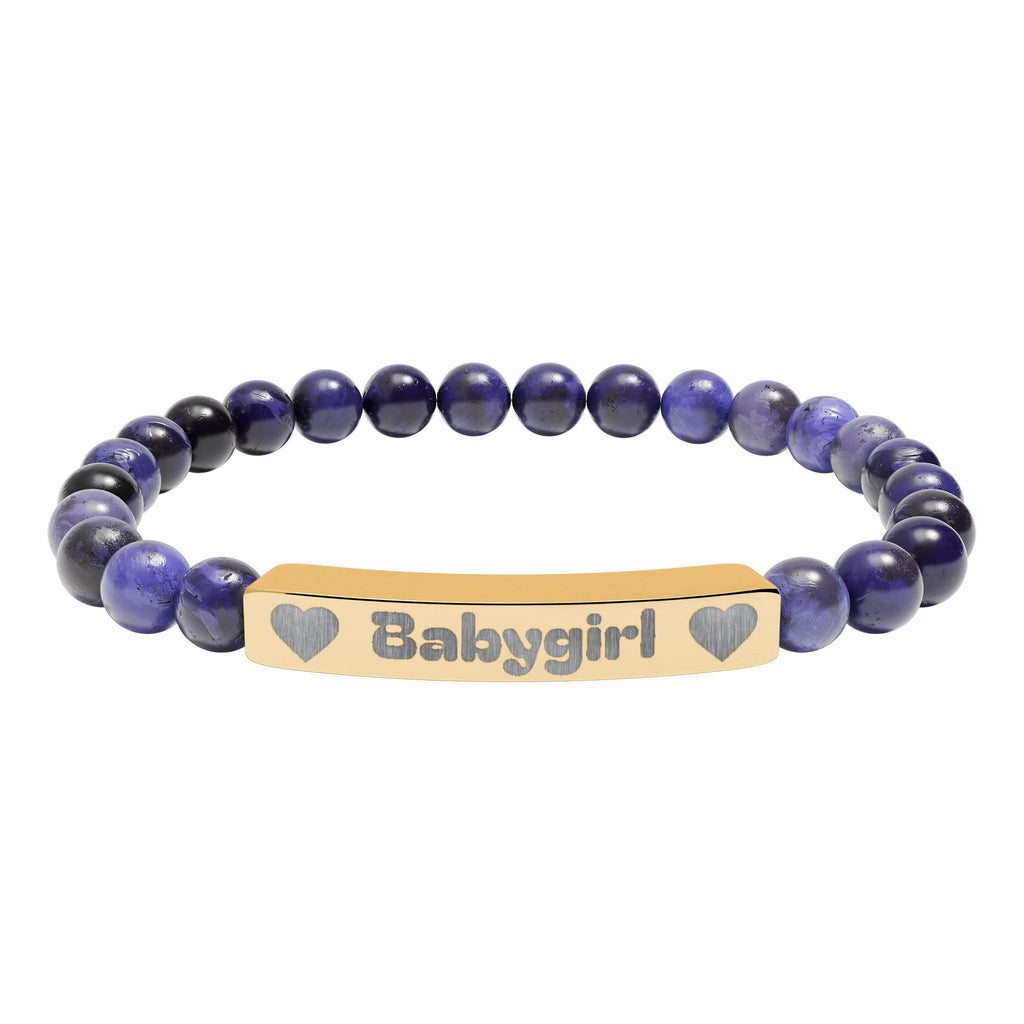 Babygirl Natural Stone Bracelet (Colors)