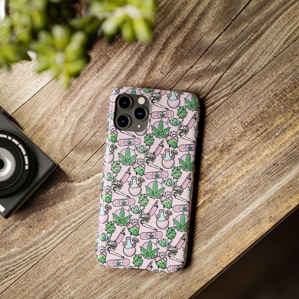 Cute Cannabis iPhone Slim Case
