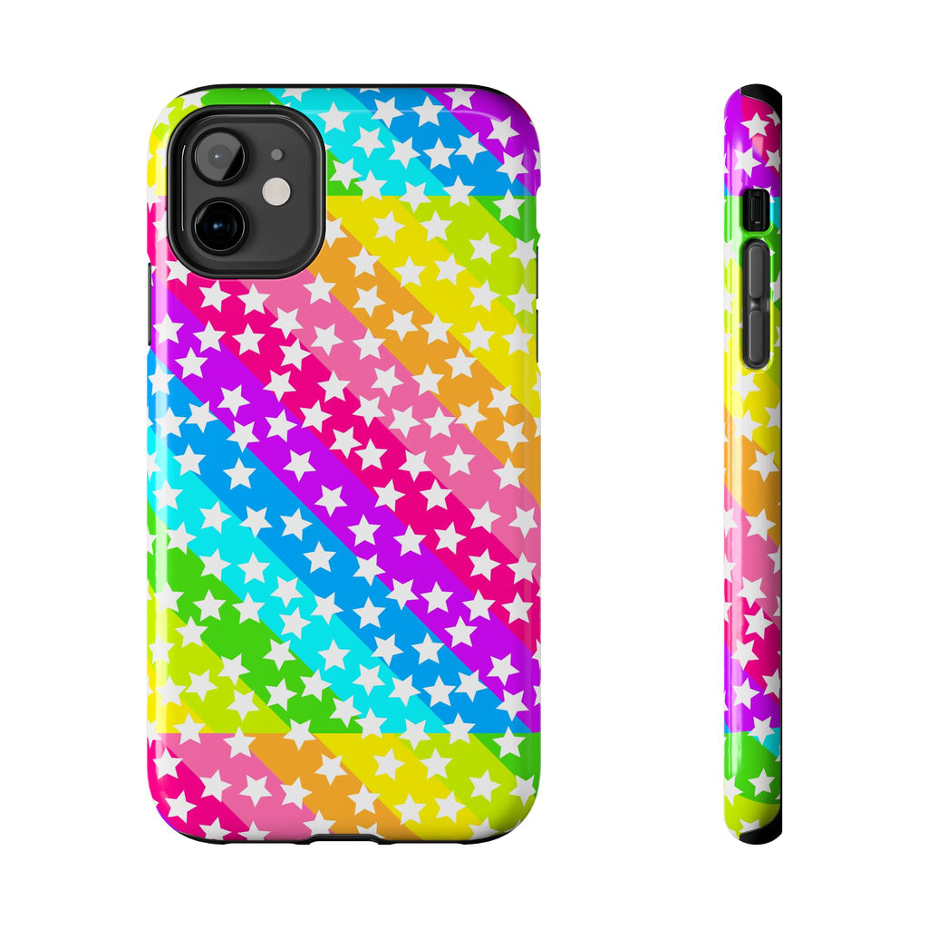 Starry Sprinkle Rainbow Tough iPhone Case