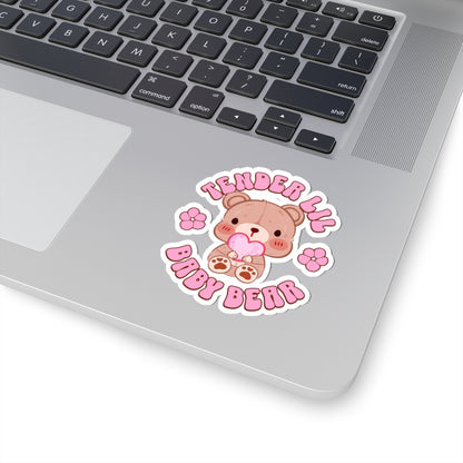 Tender Lil Baby Bear Kiss-Cut Sticker - Puppy's Aesthetics