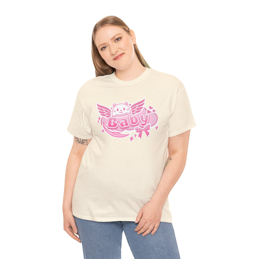 Baby Pink Wings Play Tee - Puppy's Aesthetics