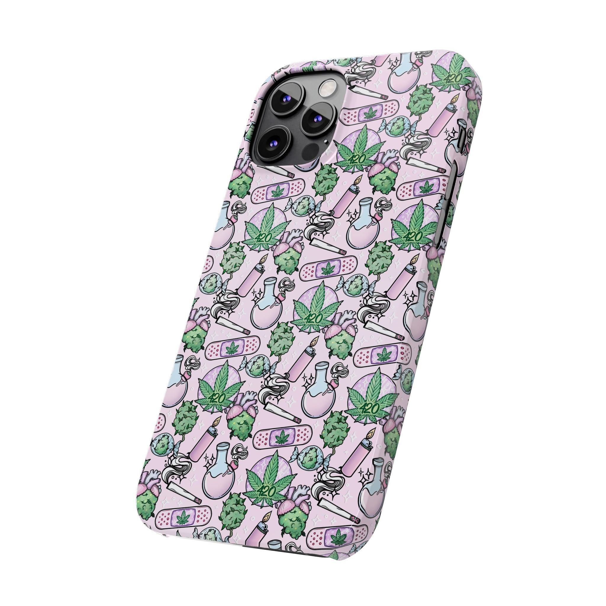 Cute Cannabis iPhone Slim Case