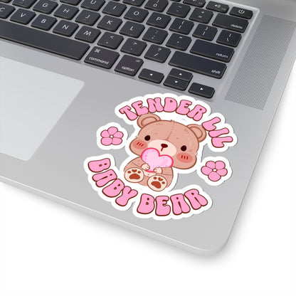 Tender Lil Baby Bear Kiss-Cut Sticker - Puppy's Aesthetics