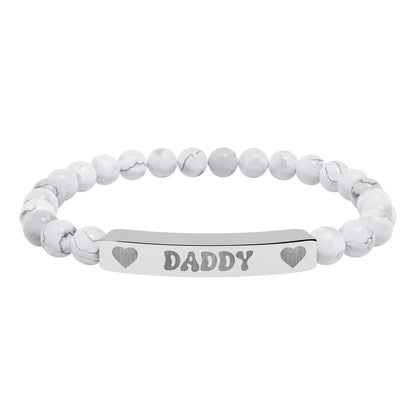 Daddy Natural Stone Bracelet (Colors) - Puppy's Aesthetics