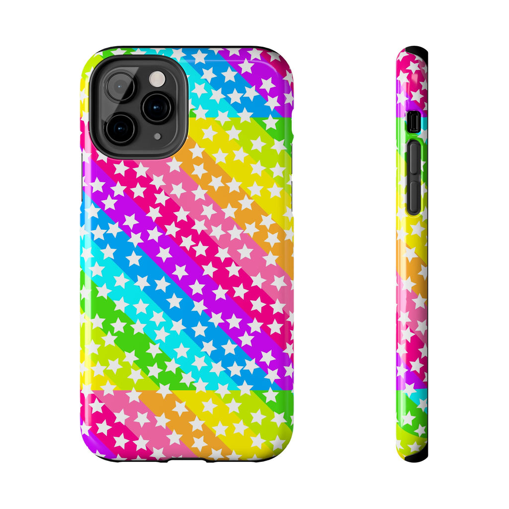 Starry Sprinkle Rainbow Tough iPhone Case