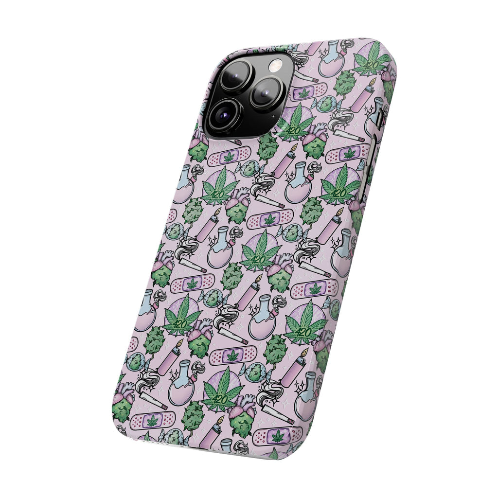 Cute Cannabis iPhone Slim Case