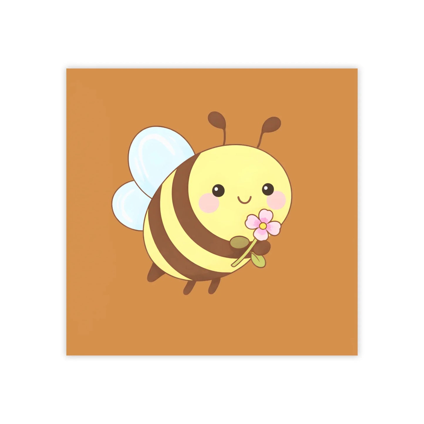 Cute Bee Blossom Post-it® Note Pad - Puppy's Aesthetics