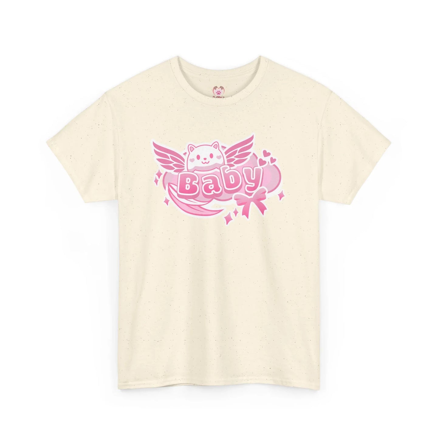 Soft Baby Pink Wings Play Tee - Puppy's Aesthetics