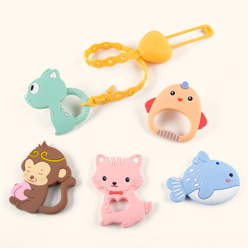 Chew & Coo Silicone Animal Teether Friend