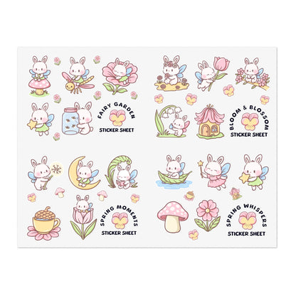 Spring Garden Sticker Sheet - Puppy's Aesthetics