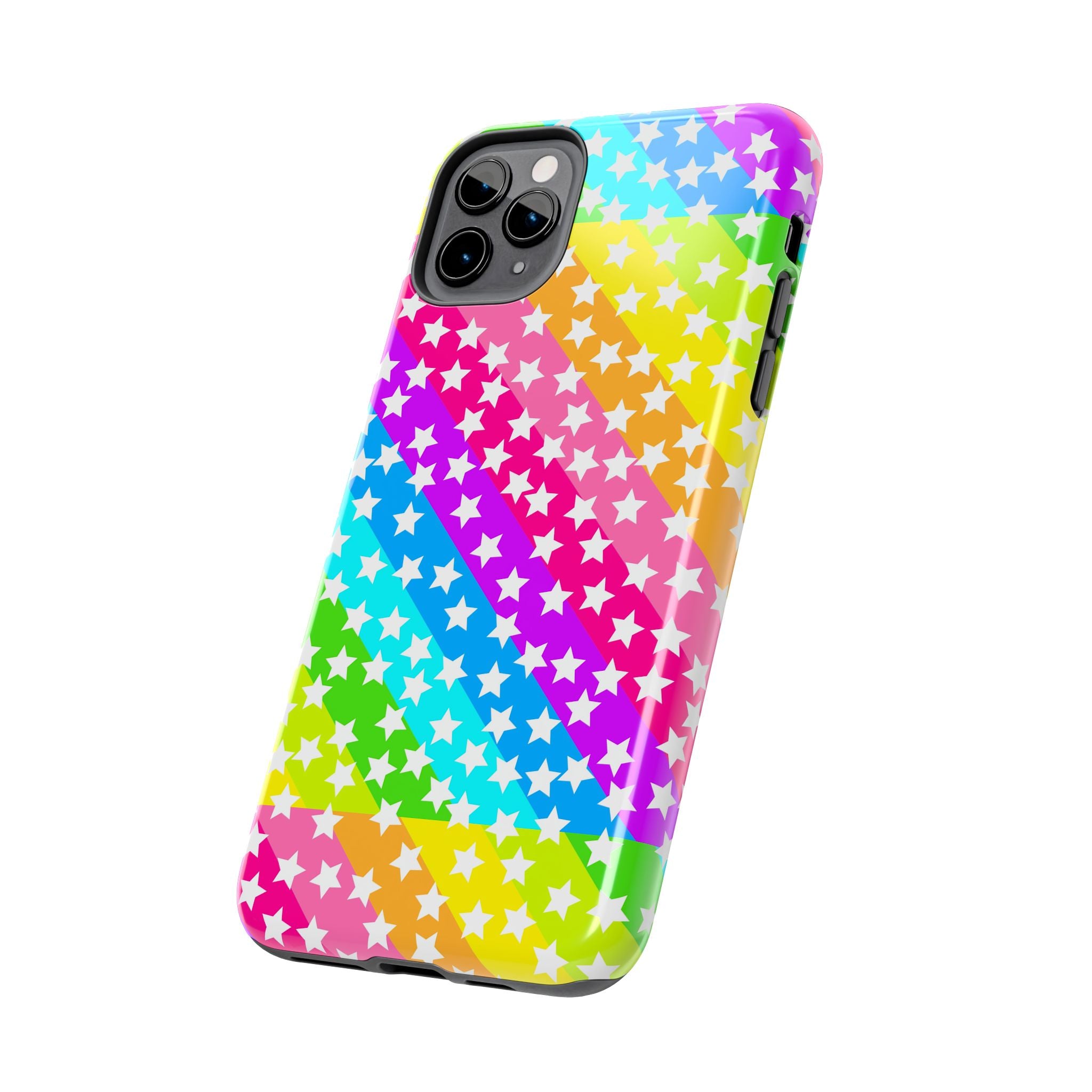 Starry Sprinkle Rainbow Tough iPhone Case