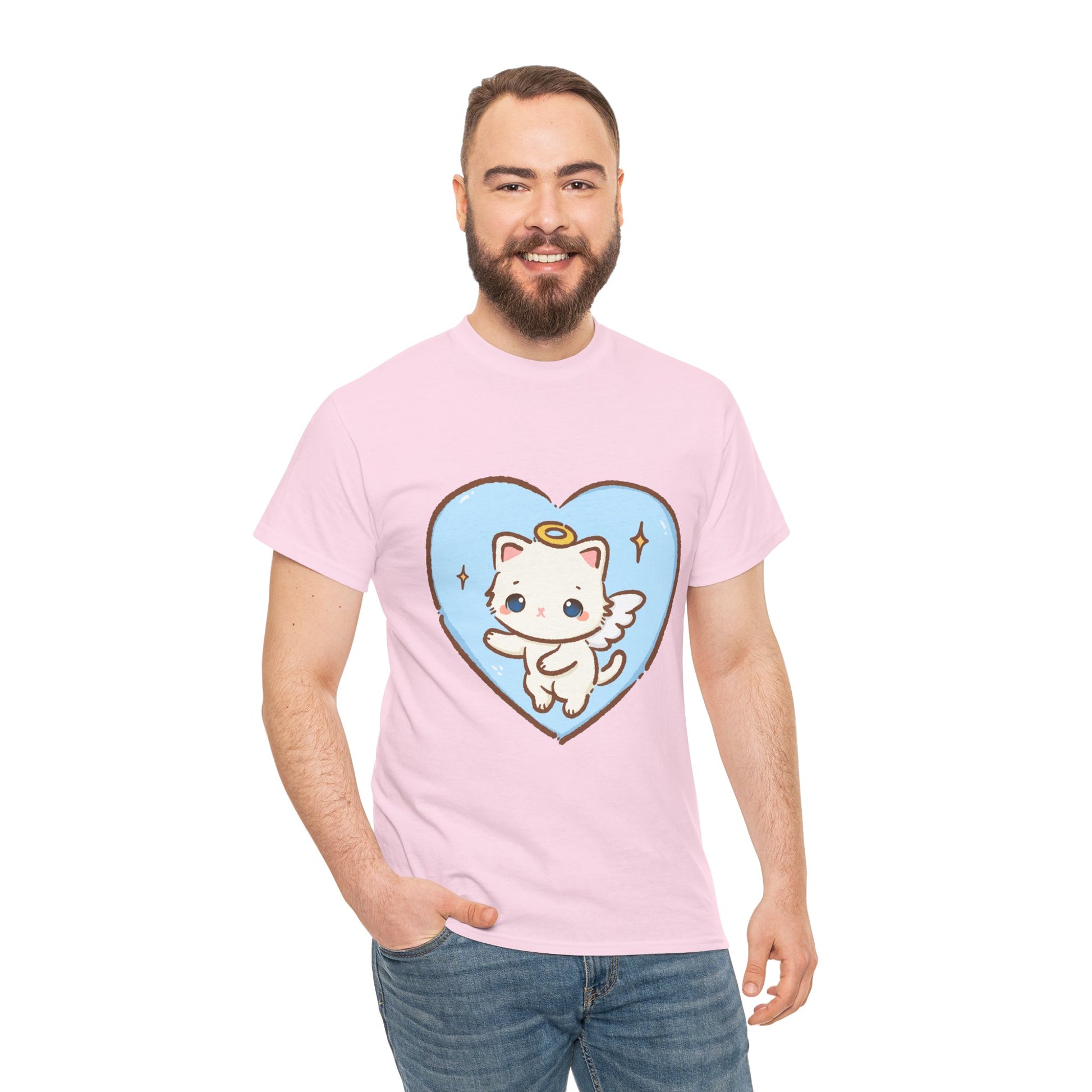 Adorable Angel Kitty Play Tee - Puppy's Aesthetics