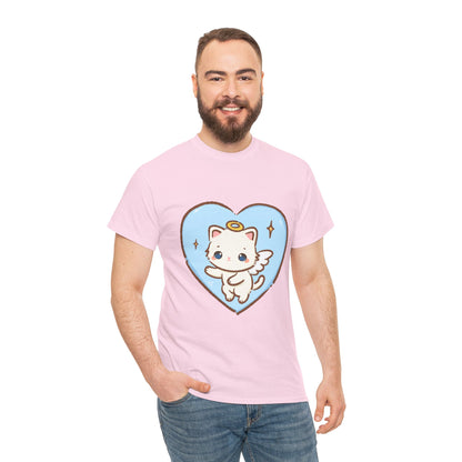 Adorable Angel Kitty Play Tee - Puppy's Aesthetics