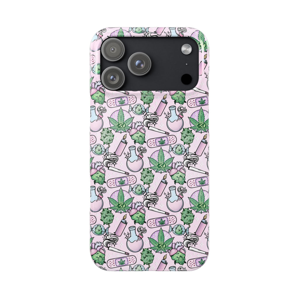 Cute Cannabis iPhone Slim Case
