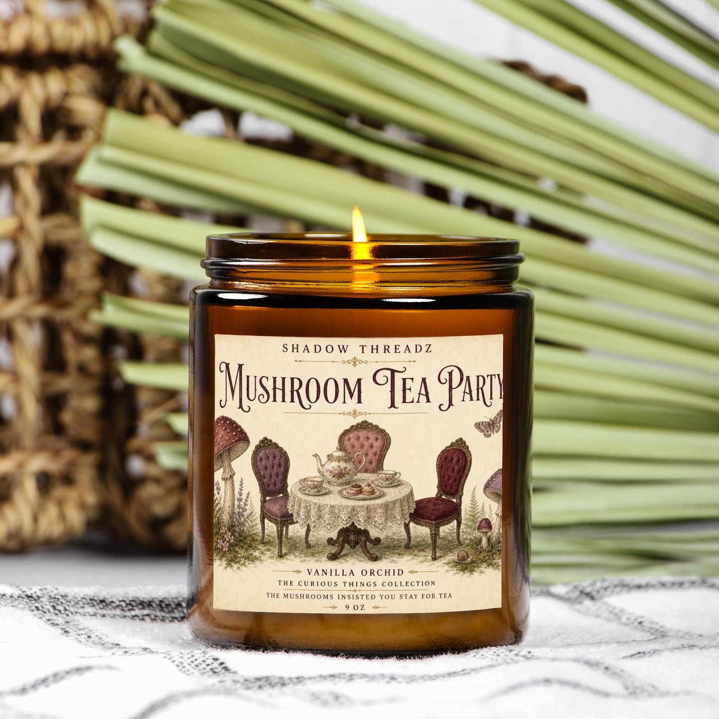 Mushroom Tea Party Candle 9oz