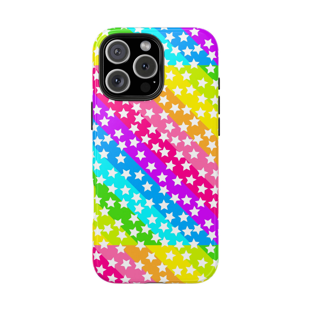 Starry Sprinkle Rainbow Tough iPhone Case