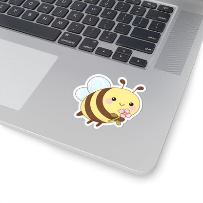 Cute Chubby Bee Kiss-Cut Sticker - Puppy's Aesthetics