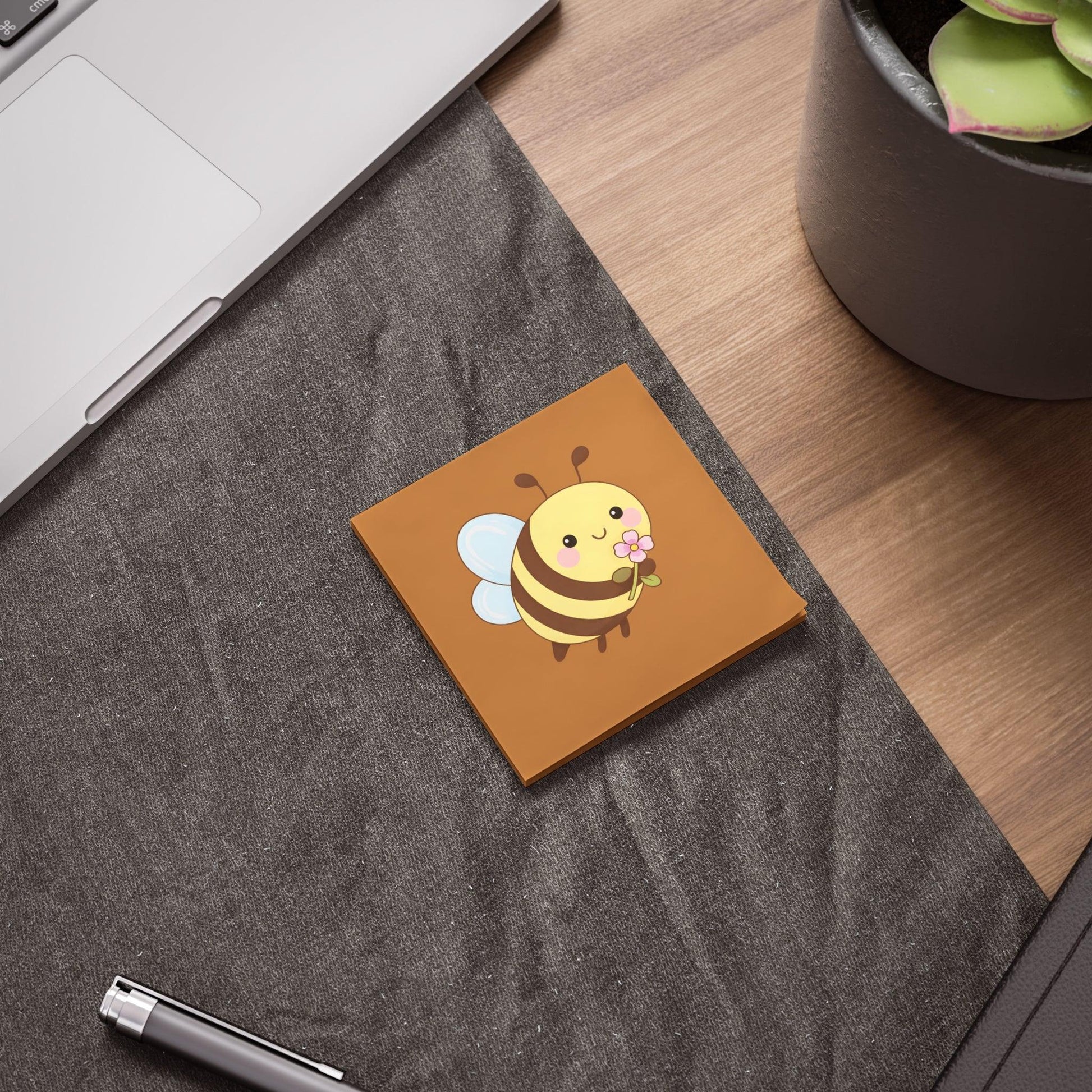 Cute Bee Blossom Post-it® Note Pad - Puppy's Aesthetics